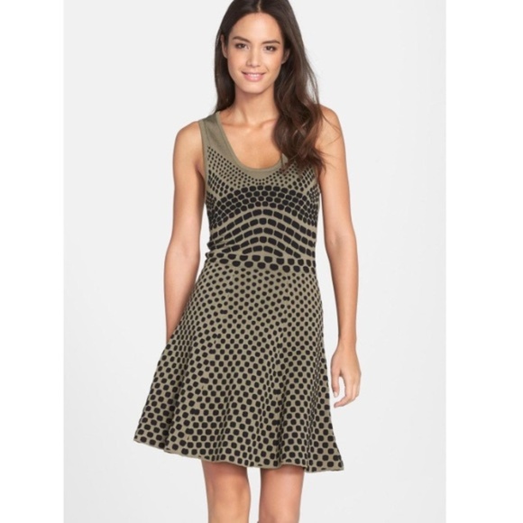Nicole Miller Dresses & Skirts - ARTELIER by Nicole Miller Olive Knit Dress Medium